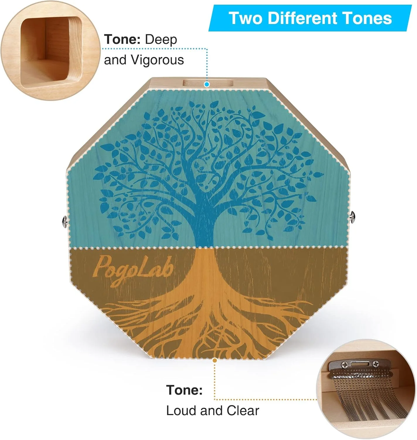کاخن دو رنگ، درام چوبی قابل حمل با بند قابل تنظیم، حمل آسان، ظاهر منحصر به فرد، ساز کوبه ای زیبا (قهوه ای طبیعی) کاخن دو رنگ، درام چوبی قابل حمل با بند قابل تنظیم، حمل آسان، ظاهر منحصر به فرد، ساز کوبه ای زیبا (قهوه ای طبیعی)