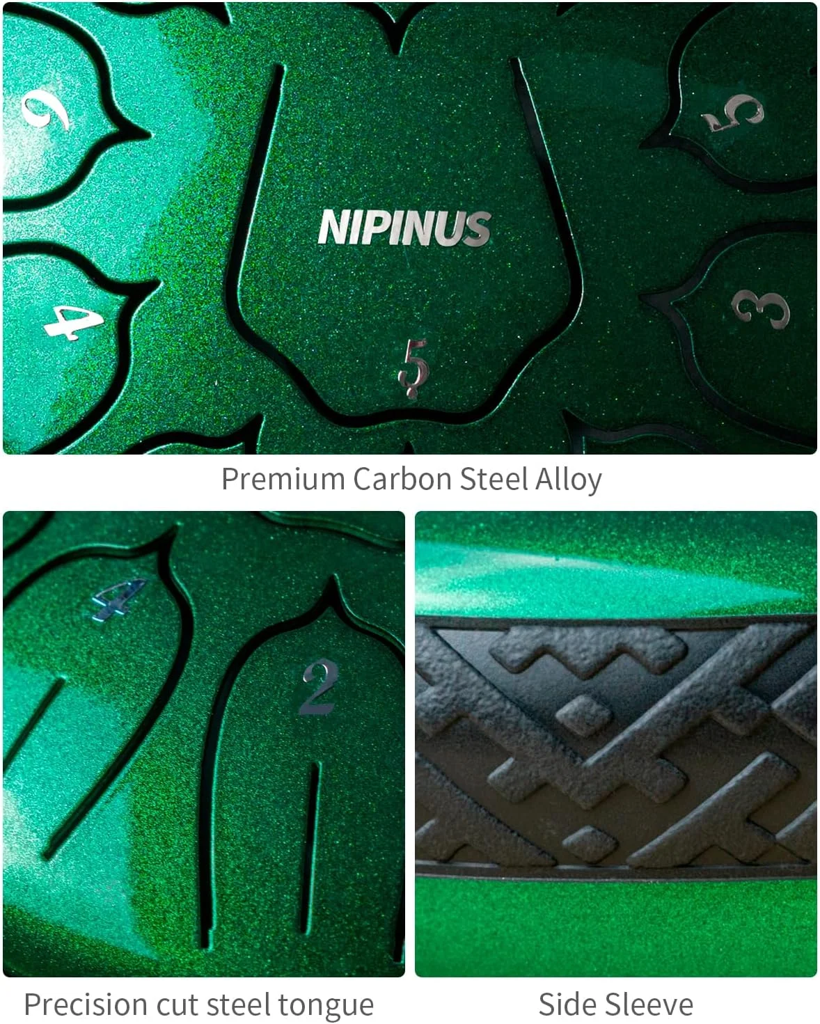 طبل باران برای باغ بیرونی، طبل زبانی فولادی - طبل های هندپن فلزی 6 اینچی 11 نت، زنگ بادی ضد آب، هدایای موسیقی