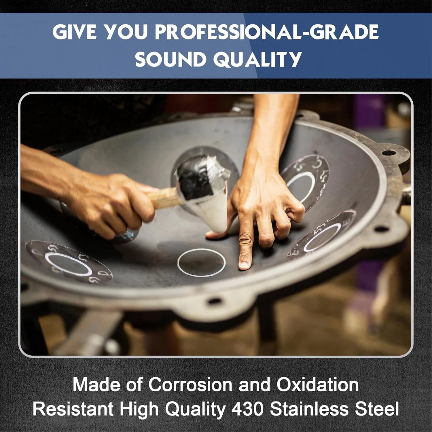 درام زبانی فولادی - 13 نت 12 اینچ کلید C سازهای کوبه ای درام زبانی - درام دستی با کتاب موسیقی برای مدیتیشن، سرگرمی، آموزش موسیقی، کنسرت، شفای ذهن، یوگا درام زبانی فولادی - 13 نت 12 اینچ کلید C سازهای کوبه ای درام زبانی - درام دستی با کتاب موسیقی برای مدیتیشن، سرگرمی، آموزش موسیقی، کنسرت، شفای ذهن، یوگا