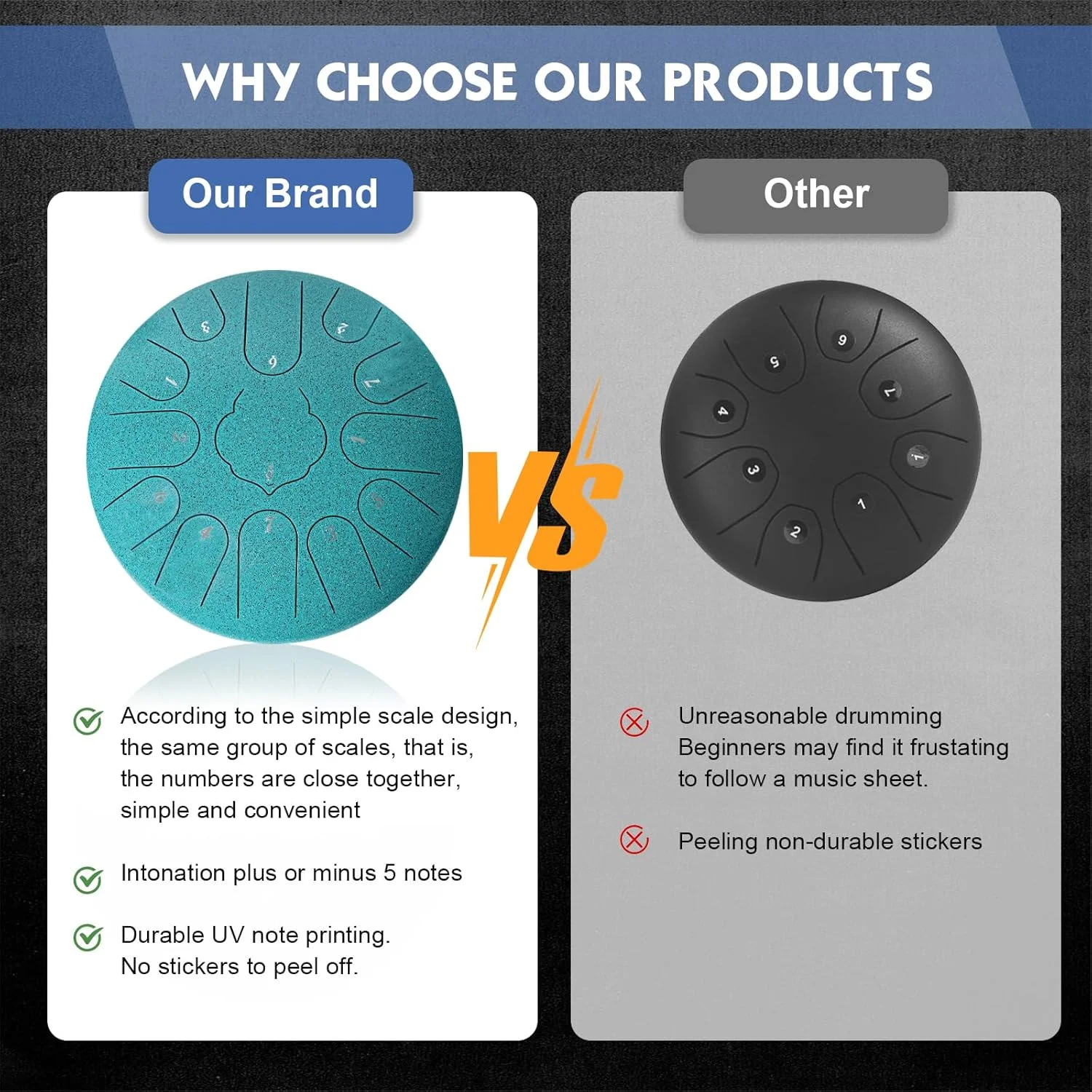 درام زبانی فولادی - 13 نت 12 اینچ کلید C، سازهای شفابخش صدا - درام هندپن برای مدیتیشن، سرگرمی، آموزش موسیقی، کنسرت، شفای ذهن، یوگا (مالاکیت) درام زبانی فولادی - 13 نت 12 اینچ کلید C، سازهای شفابخش صدا - درام هندپن برای مدیتیشن، سرگرمی، آموزش موسیقی، کنسرت، شفای ذهن، یوگا (مالاکیت)