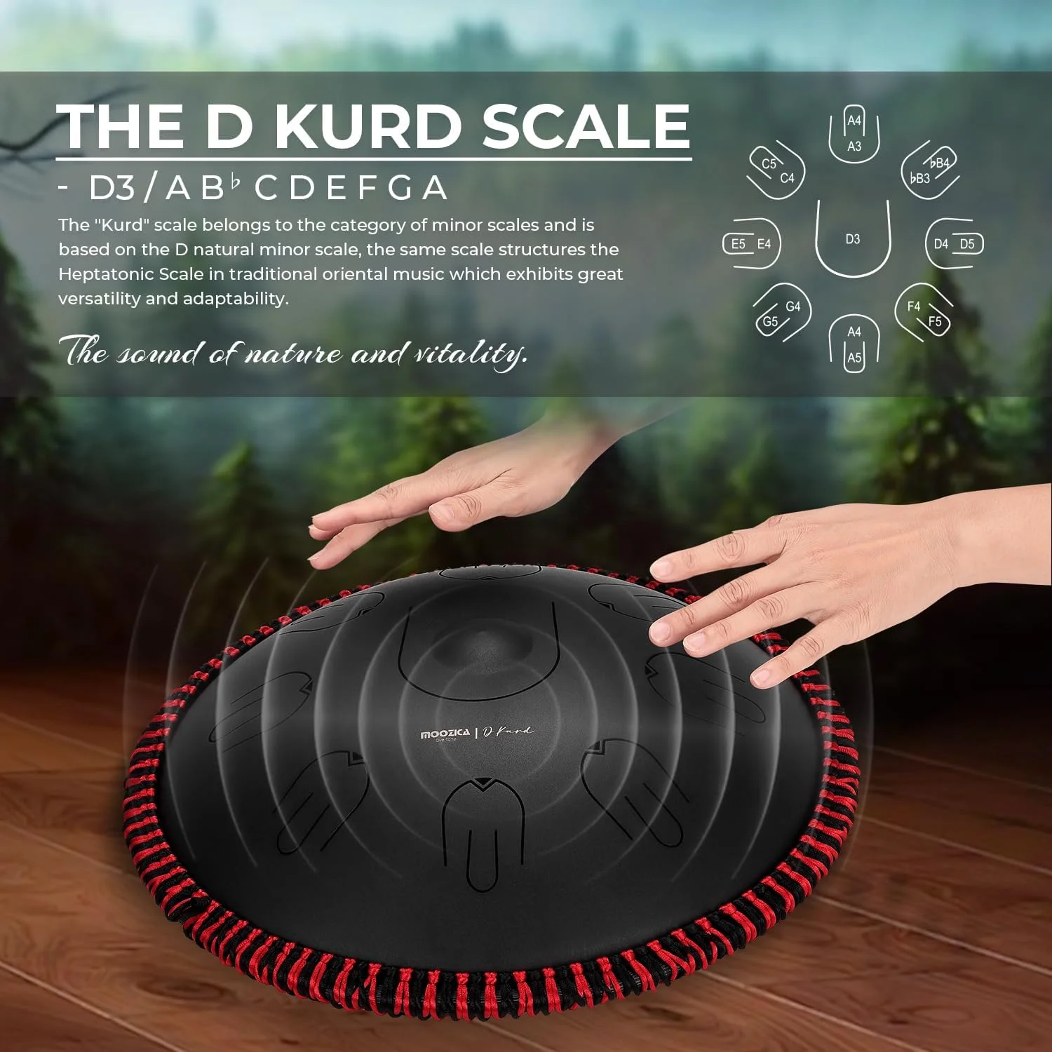 درام تانگ استیل هندپن موزیکا، 14 اینچ 17 نت در D مینور با طراحی اوکتاو اورتون، ساز کوبه ای درام هندپن با کیف حمل (D-Kurd، مشکی) درام تانگ استیل هندپن موزیکا، 14 اینچ 17 نت در D مینور با طراحی اوکتاو اورتون، ساز کوبه ای درام هندپن با کیف حمل (D-Kurd، مشکی)