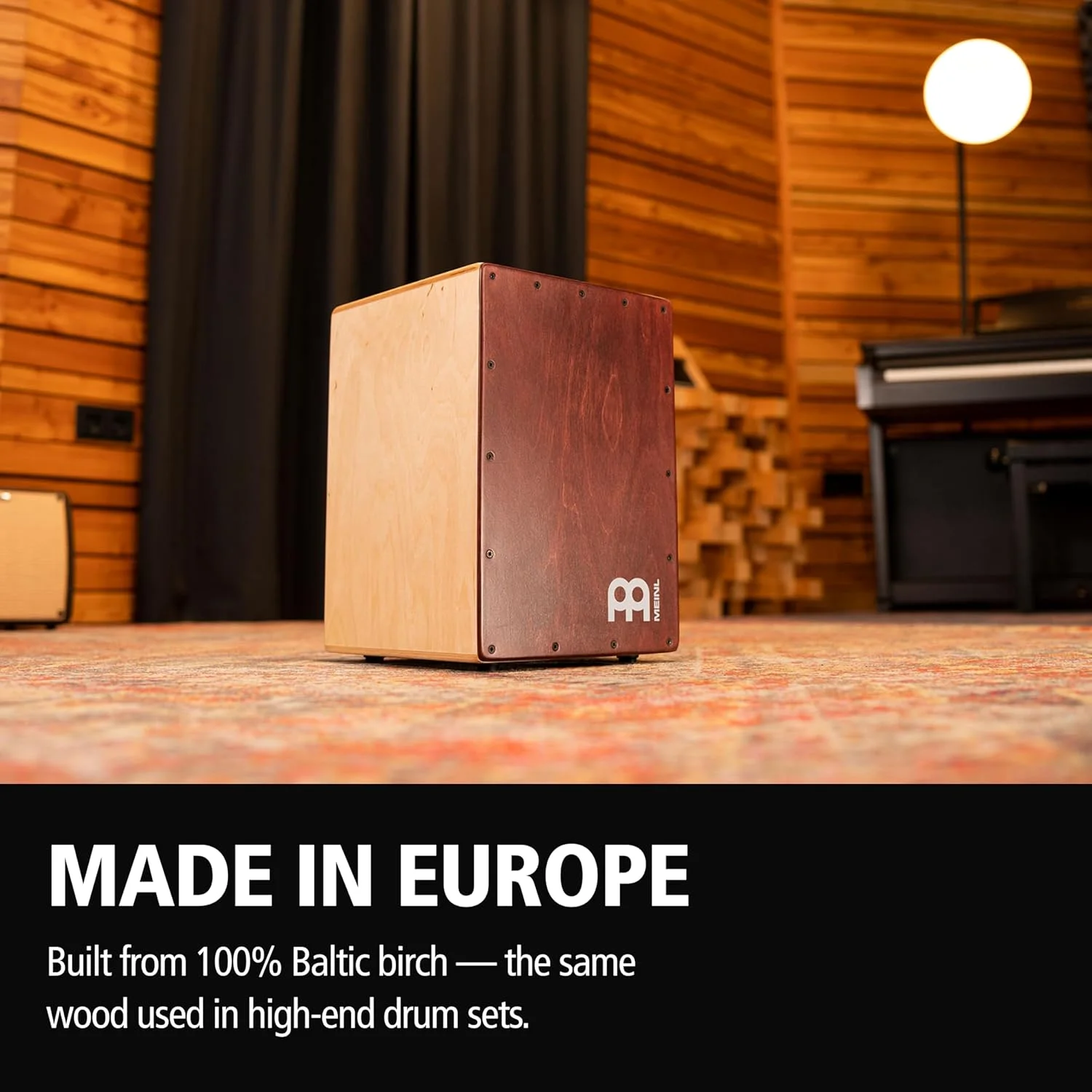 کاخن پرکاشن Meinl Jam با صدای Snare و Bass برای موسیقی آکوستیک - ساخت اروپا - چوب توس بالتیک، نواختن با دست (JC50NTWR)