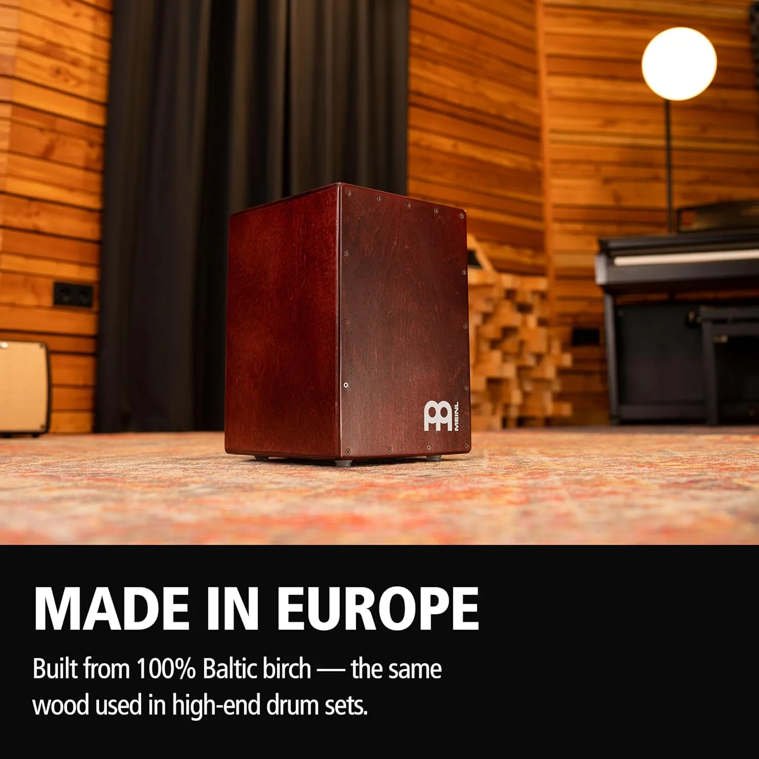 جعبه کاخن جم با صدای اسنر و باس برای موسیقی آکوستیک - ساخت اروپا - چوب توس بالتیک، نواختن با دست