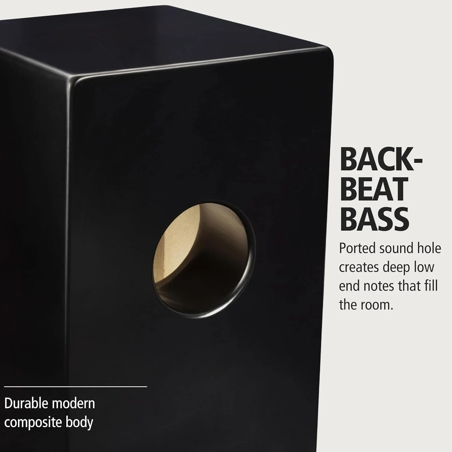 کاخن باس Meinl Percussion Backbeat با سوراخ صدا و سیمهای اسنیر - مناسب برای موسیقی آکوستیک (BBCAJNP) کاخن باس Meinl Percussion Backbeat با سوراخ صدا و سیمهای اسنیر - مناسب برای موسیقی آکوستیک (BBCAJNP)