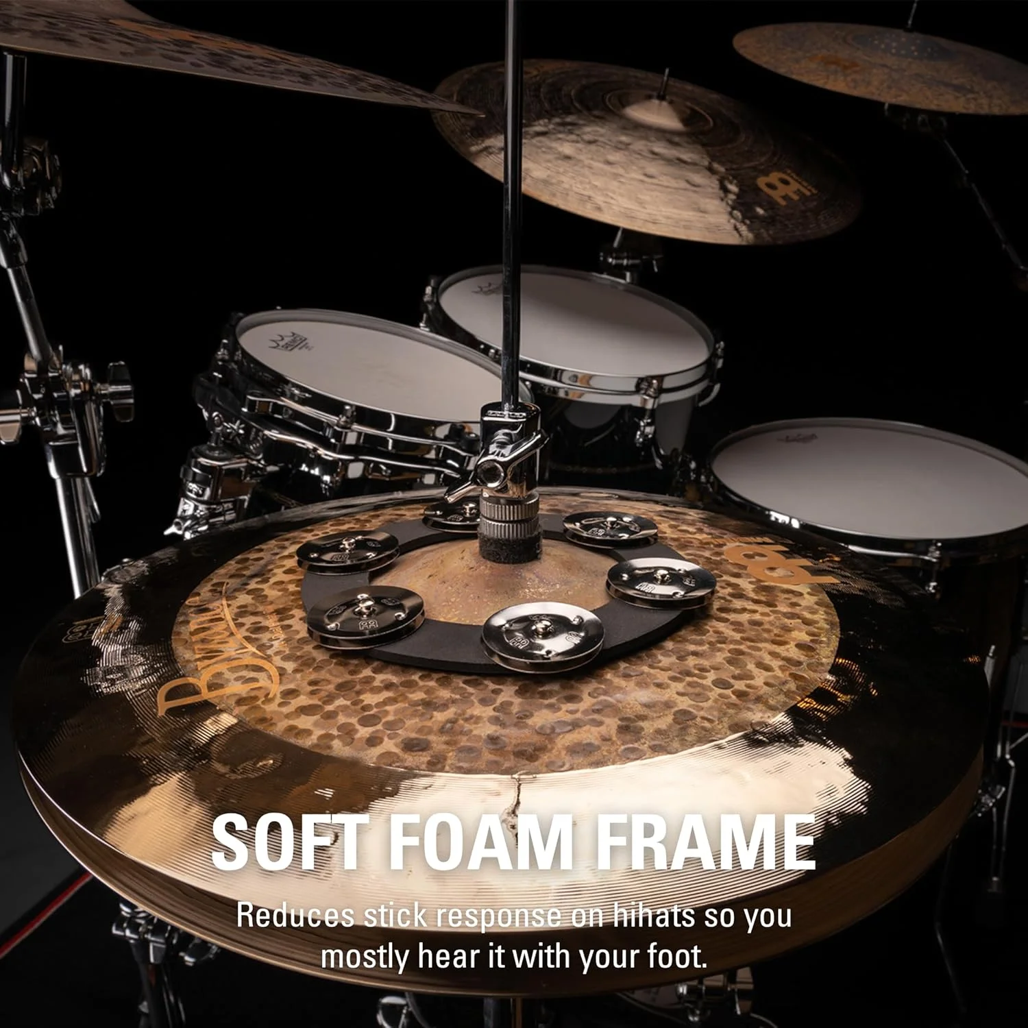 حلقه جینگ نرم ماینل برای سنج - جلوه تَمبورین برای های-هت، کراش، راید و استک (SCRING) حلقه جینگ نرم ماینل برای سنج - جلوه تَمبورین برای های-هت، کراش، راید و استک (SCRING)