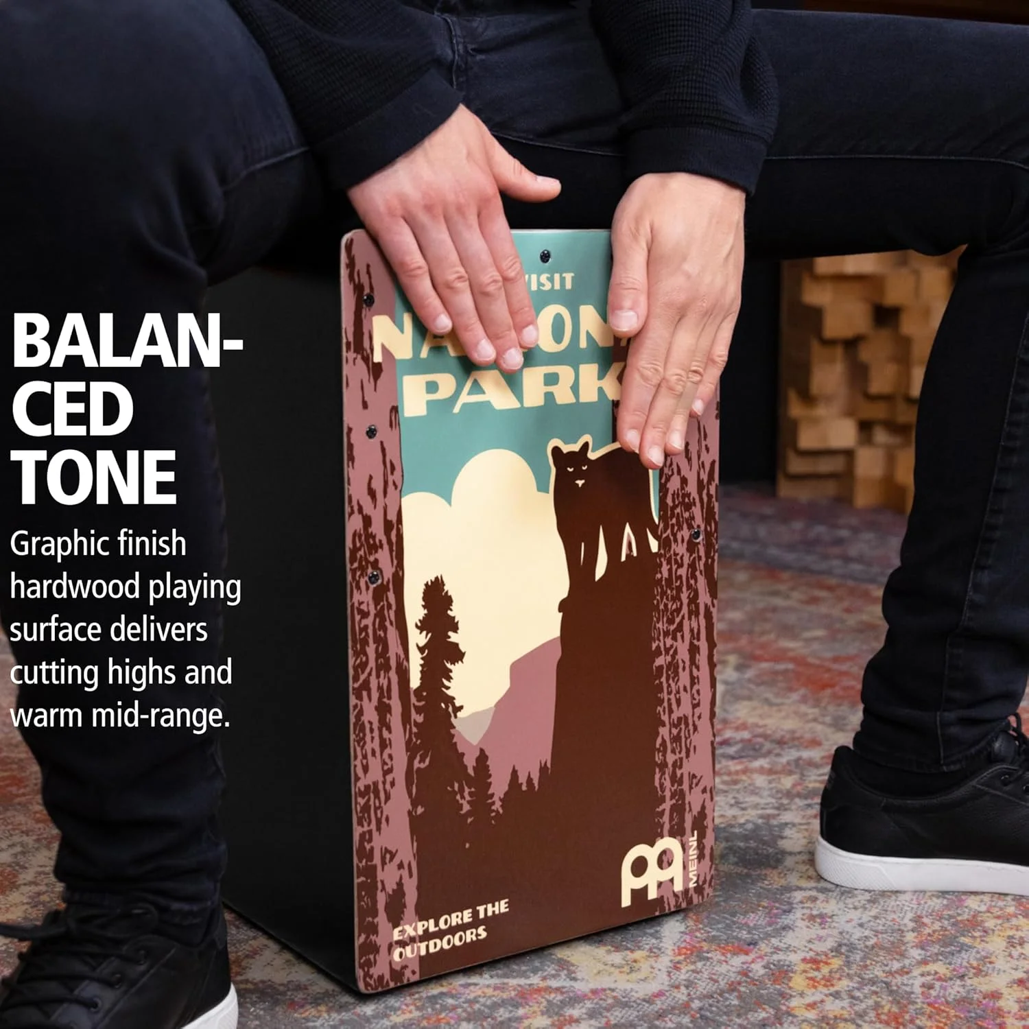 کاخن باس Meinl Percussion Backbeat با سوراخ صدا و سیمهای اسنیر - مناسب برای موسیقی آکوستیک (BBCAJNP) کاخن باس Meinl Percussion Backbeat با سوراخ صدا و سیمهای اسنیر - مناسب برای موسیقی آکوستیک (BBCAJNP)