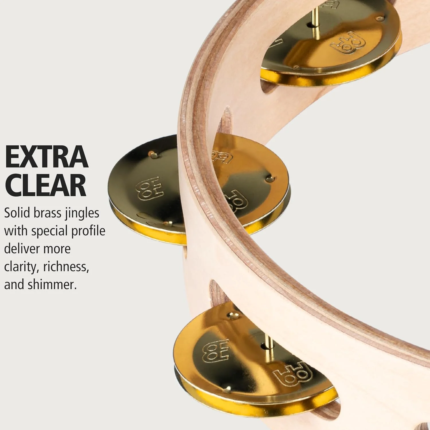 دف دایره ای Meinl Artisan Edition با سنج های برنجی جامد، یک ردیفه - ساخت [کشور] نیست - قاب چوبی افرا 10 اینچی (AE-MTA1B)