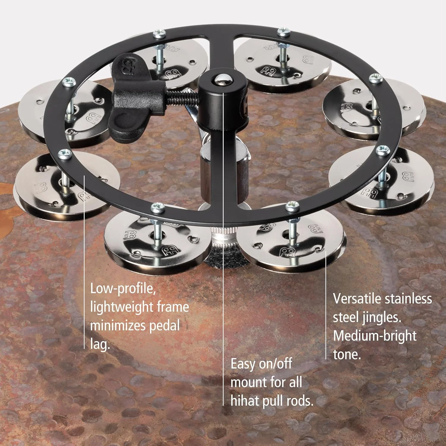 تنبورین های هت قابل نصب ماینل با سنج های استیل