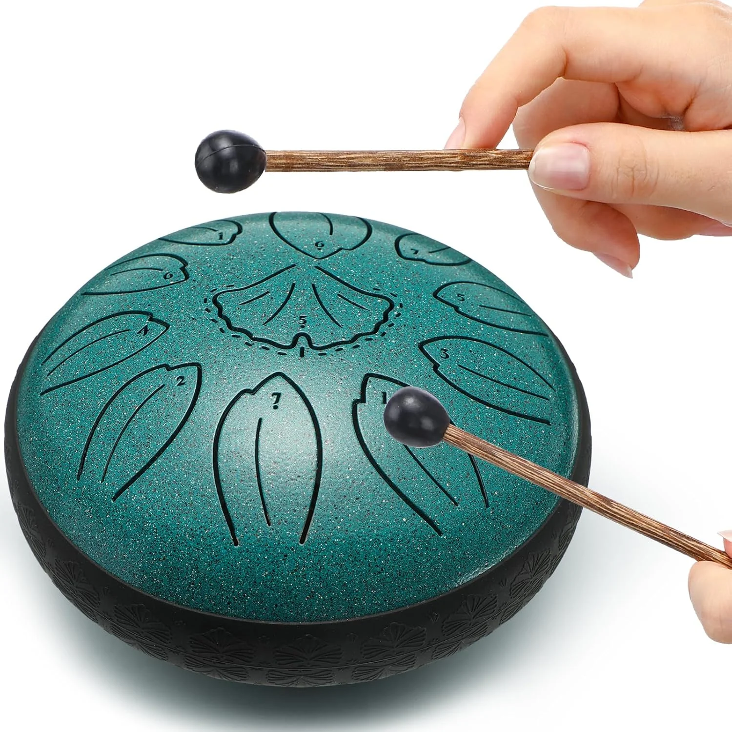 ساز کوبه ای تانگ درام فولادی، 6 اینچ 11 نت، هدیه موسیقی برای خانواده و دوستان (مالاکیت) ساز کوبه ای تانگ درام فولادی، 6 اینچ 11 نت، هدیه موسیقی برای خانواده و دوستان (مالاکیت)