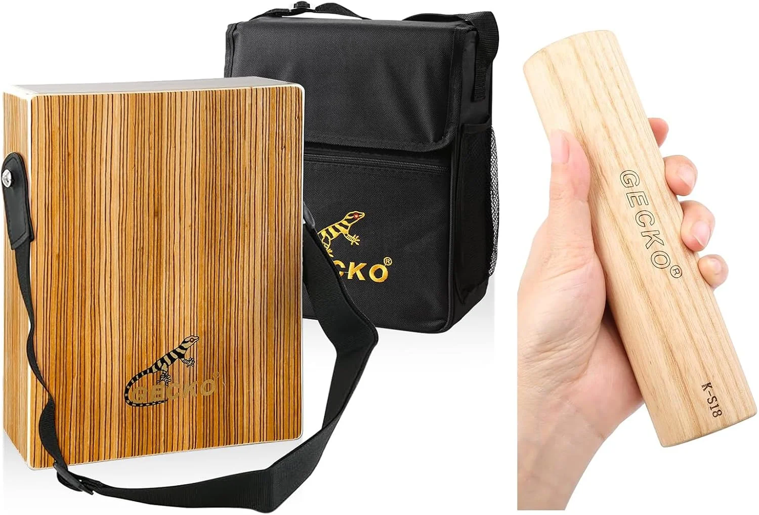 ست کاخن و ماراکاس GECKO - کیت پرکاشن قابل حمل برای مبتدیان و حرفه ای ها، ایده آل برای اجرا، تمرین، سفر و هدیه دادن