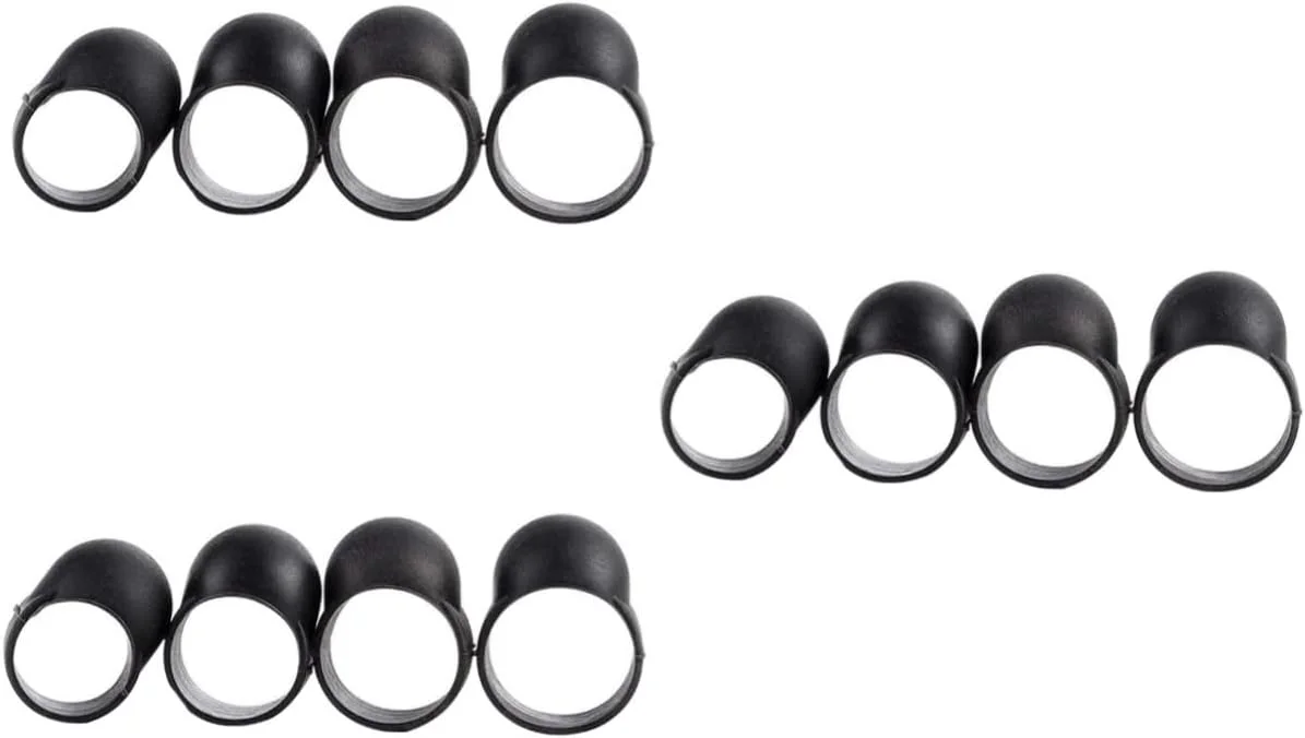 ارینگگوگو 3 ست روکش انگشتی سیلیکونی برای درام، لوازم جانبی برای تسکین درد نوازندگان درام زبانی فولادی، 4 عدد * 3