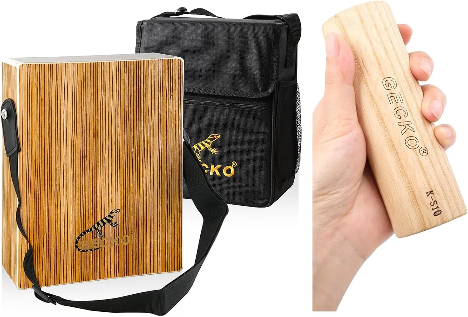 ست کاخن و ماراکاس GECKO – کیت پرکاشن قابل حمل برای مبتدیان و حرفه ای ها، ایده آل برای اجرا، تمرین، مسافرت و هدیه دادن