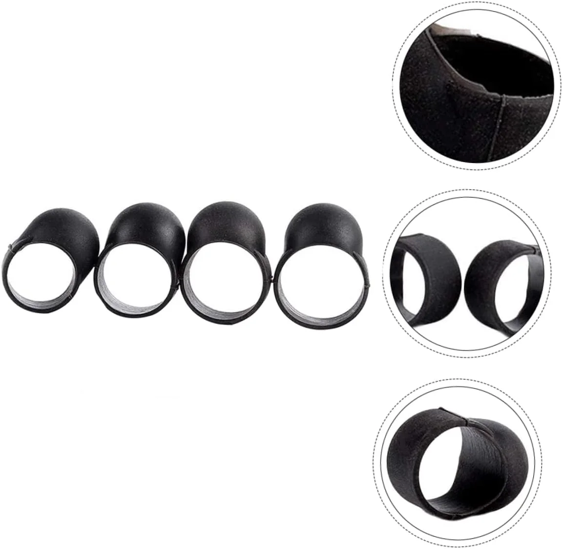 ارینگگوگو 3 ست روکش انگشتی سیلیکونی برای درام، لوازم جانبی برای تسکین درد نوازندگان درام زبانی فولادی، 4 عدد * 3