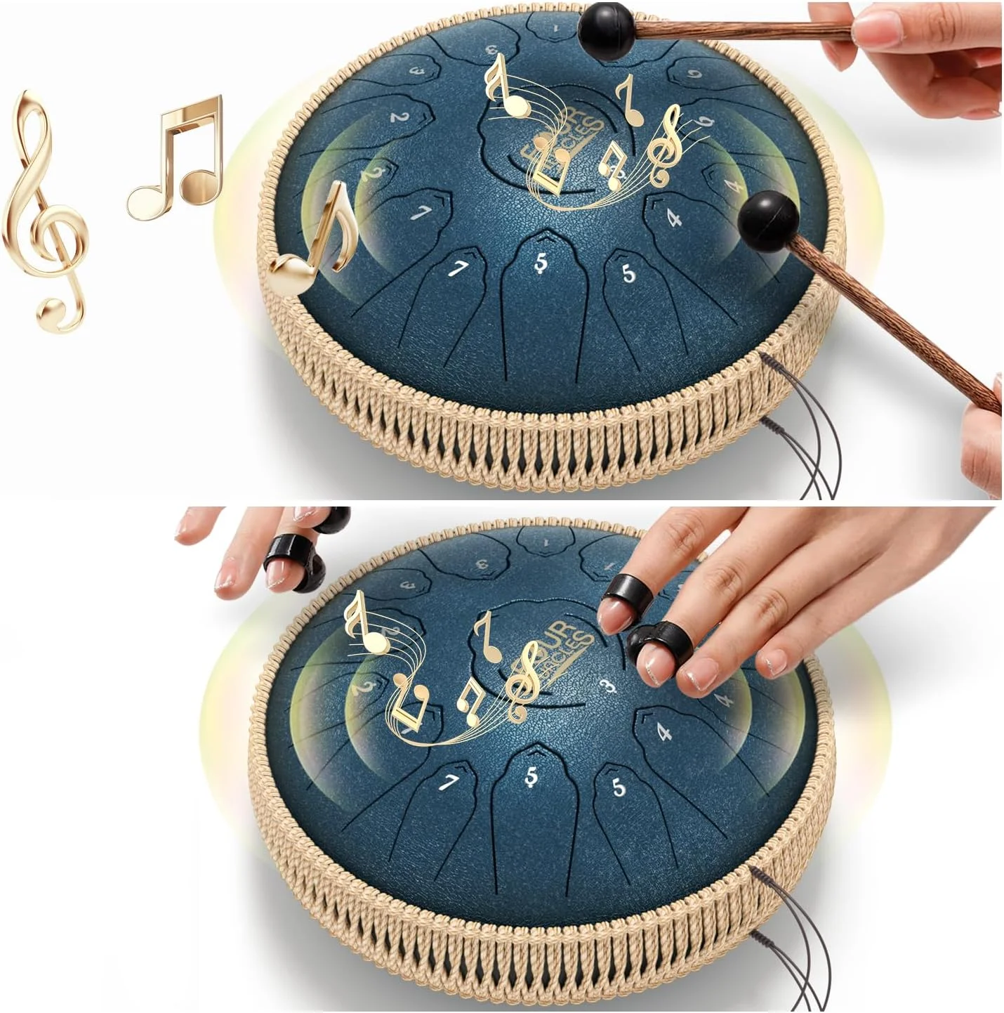 درام باران چهار عمو مناسب فضای باز، درام زبانی فولادی - 13 اینچ 15 نت - درام های هنینگ با کیف حمل، کتاب موسیقی و چکش، هدیه آلات موسیقی برای خانواده و دوستان درام باران چهار عمو مناسب فضای باز، درام زبانی فولادی - 13 اینچ 15 نت - درام های هنینگ با کیف حمل، کتاب موسیقی و چکش، هدیه آلات موسیقی برای خانواده و دوستان