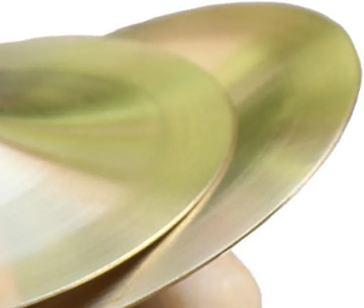 یک جفت سنج دستی، سنج های مارش، سنج های انگشتی 9 سانتی متری فلزی طلایی با ساز کوبه ای گروهی برای بزرگسالان، کودکان، مهمانی