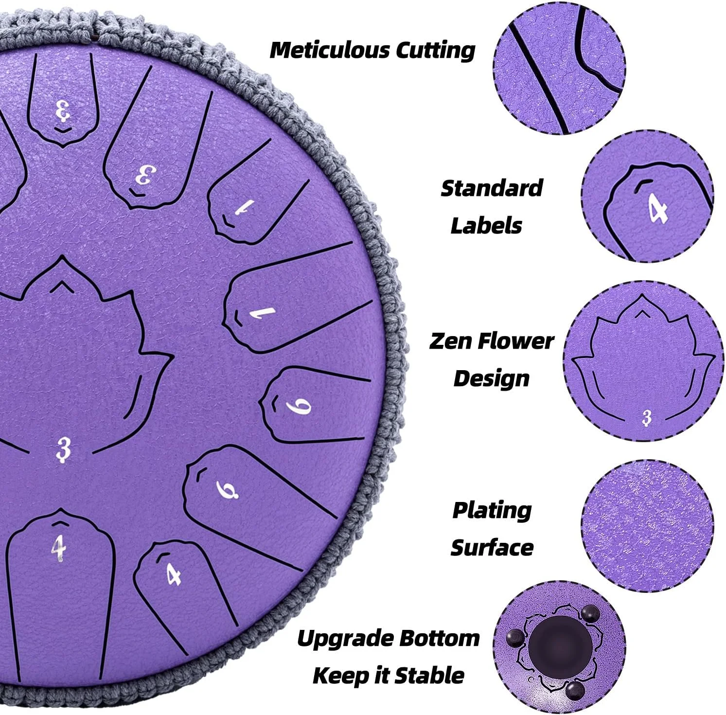 درام زبانی فولادی 13 اینچی 15 نت، درام دستی با کلید C، کیف حمل، چوب درام، نگهدارنده، پدال انگشتی و کتاب موسیقی، ساز کوبه ای هندپن برای آموزش موسیقی، مدیتیشن، یوگا، هدیه (اسطوخودوس) درام زبانی فولادی 13 اینچی 15 نت، درام دستی با کلید C، کیف حمل، چوب درام، نگهدارنده، پدال انگشتی و کتاب موسیقی، ساز کوبه ای هندپن برای آموزش موسیقی، مدیتیشن، یوگا، هدیه (اسطوخودوس)
