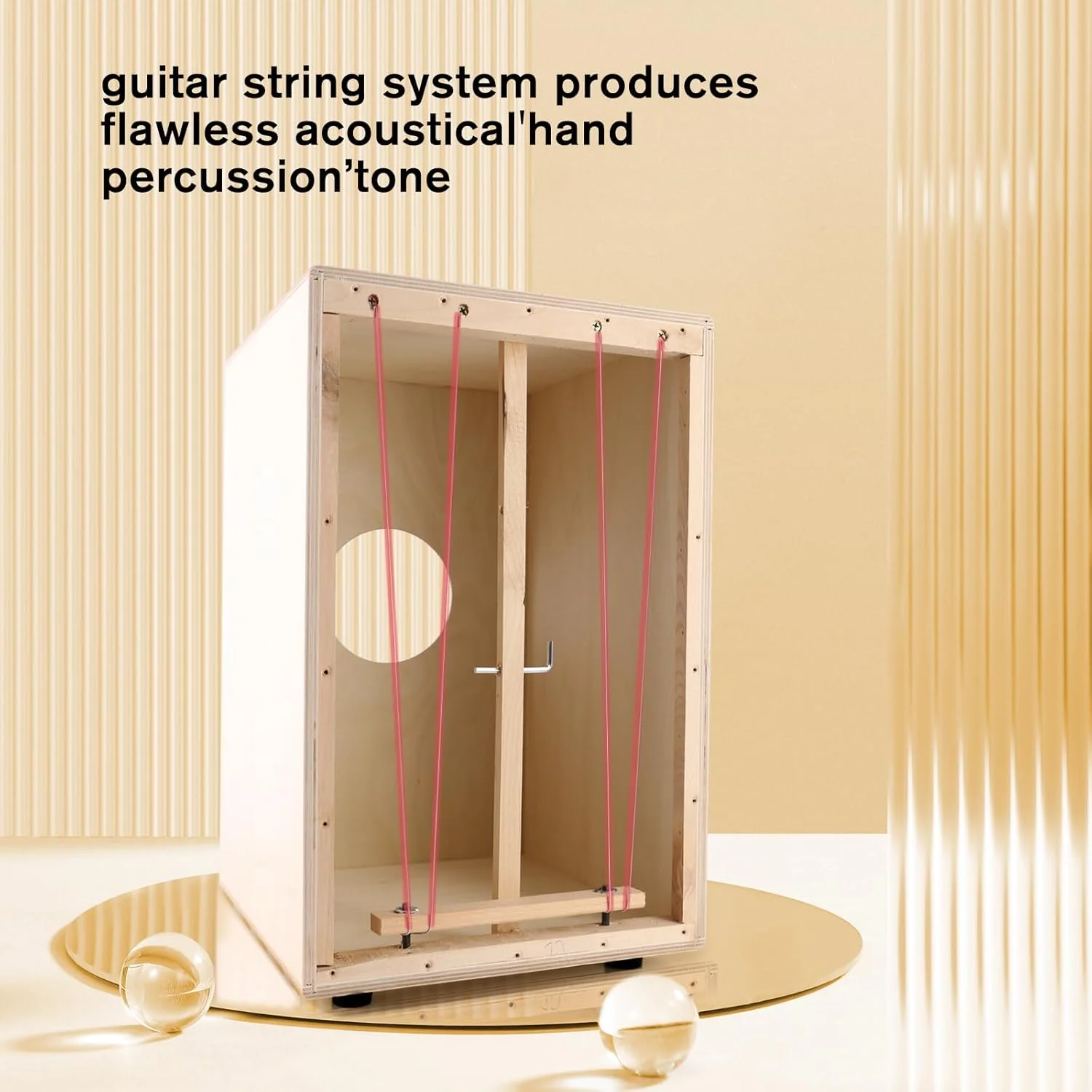 جعبه درام کاخن چوبی توس EASTROCK سایز کامل (30.48×29.72×47.49 سانتی متر) با سیم های گیتار داخلی - ساز کوبه ای چوبی برای مبتدیان و حرفه ای ها جعبه درام کاخن چوبی توس EASTROCK سایز کامل (30.48×29.72×47.49 سانتی متر) با سیم های گیتار داخلی - ساز کوبه ای چوبی برای مبتدیان و حرفه ای ها