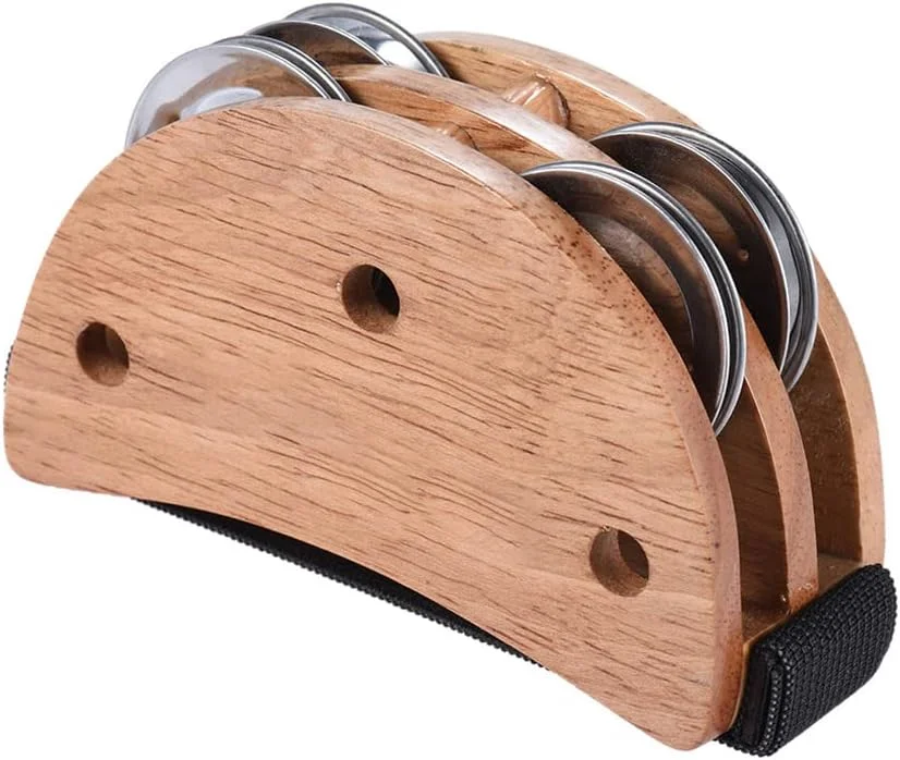 هیزلند درام کاخن جعبه ای بیضی شکل بورلی و پدال همراه با زنگوله پا برای سازهای کوبه ای دستی