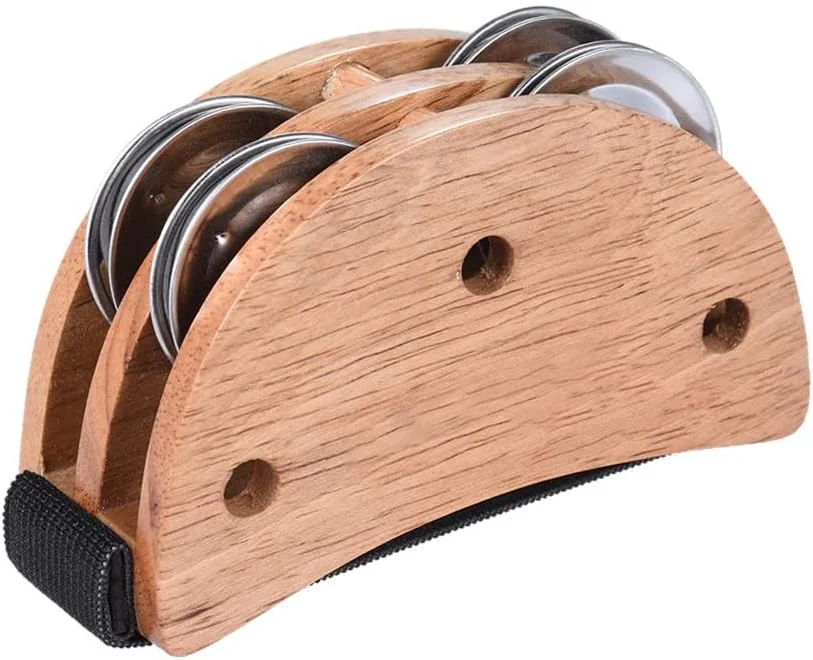 هیزلند درام کاخن جعبه ای بیضی شکل بورلی و پدال همراه با زنگوله پا برای سازهای کوبه ای دستی هیزلند درام کاخن جعبه ای بیضی شکل بورلی و پدال همراه با زنگوله پا برای سازهای کوبه ای دستی