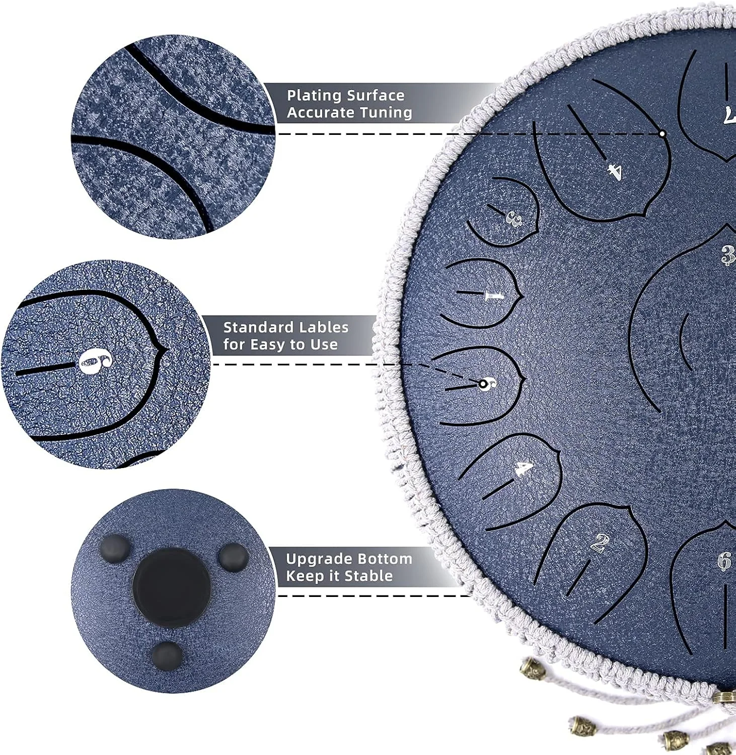 درام زبانی فولادی BURNING&LIN، 15 نت، 14 اینچ، ساز کوبه ای هنگ درام برای مدیتیشن، یوگا، آموزش موسیقی، بهترین هدیه برای بزرگسالان و کودکان درام زبانی فولادی BURNING&LIN، 15 نت، 14 اینچ، ساز کوبه ای هنگ درام برای مدیتیشن، یوگا، آموزش موسیقی، بهترین هدیه برای بزرگسالان و کودکان