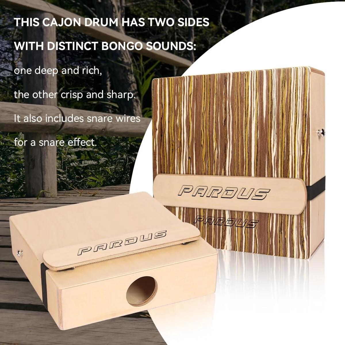 کاخن قابل حمل PARDUS با تسمه های اسنر قابل جابجایی، کاخن مسافرتی با چوب توسکا و تک وود دو طرفه برای صداهای عمیق و واضح، ساز کوبه ای به همراه کیف حمل آکسفورد کاخن قابل حمل PARDUS با تسمه های اسنر قابل جابجایی، کاخن مسافرتی با چوب توسکا و تک وود دو طرفه برای صداهای عمیق و واضح، ساز کوبه ای به همراه کیف حمل آکسفورد