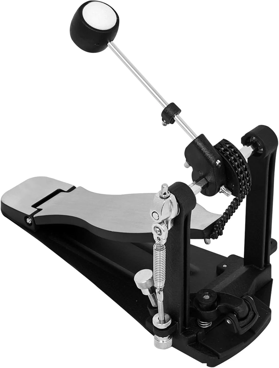 پدال درام زنجیره ای دوبل فلزی با قابلیت تنظیم فاصله پدال و طراحی پیچ ثابت، لوازم جانبی درام باس، بافت فلزی، پدال آلیاژ آلومینیوم پدال درام زنجیره ای دوبل فلزی با قابلیت تنظیم فاصله پدال و طراحی پیچ ثابت، لوازم جانبی درام باس، بافت فلزی، پدال آلیاژ آلومینیوم