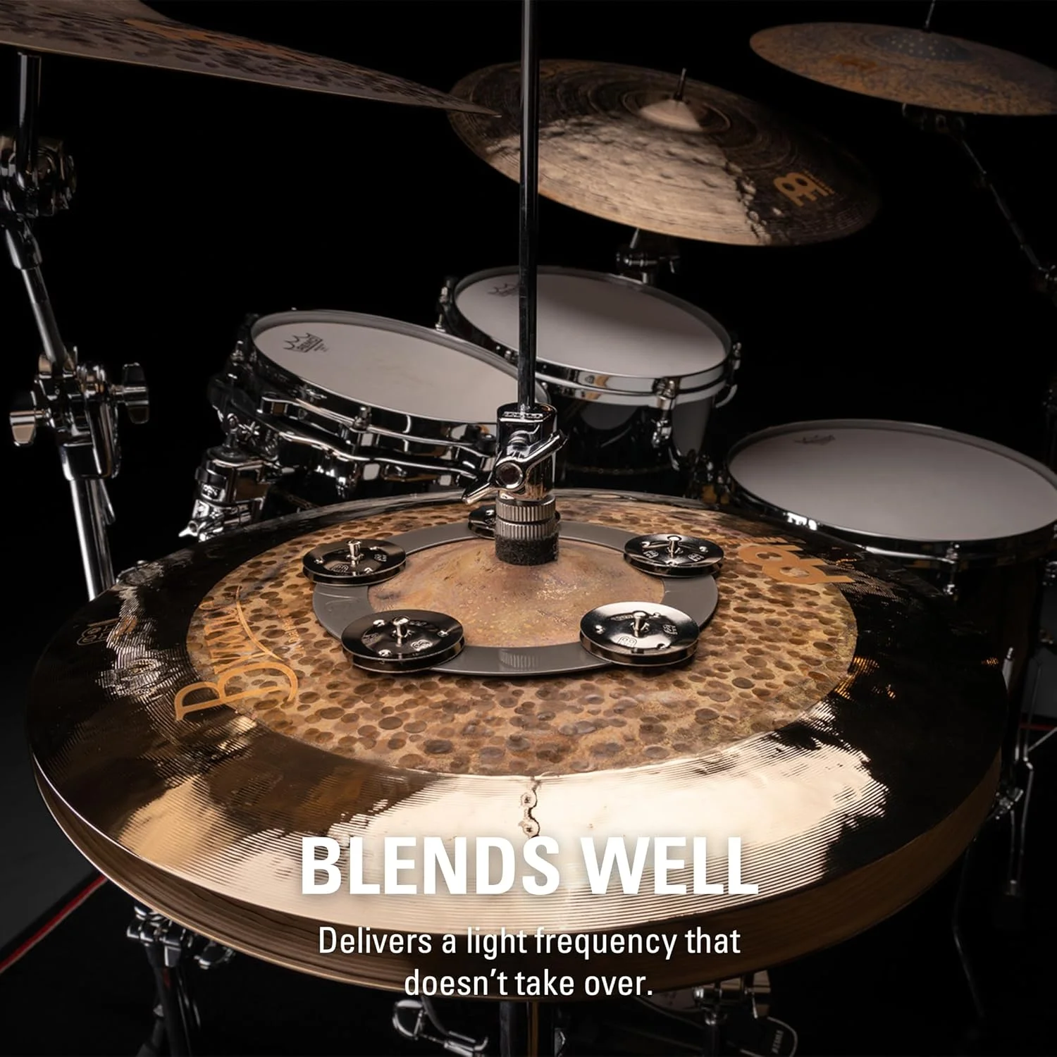 حلقه جینگ طبلک با جلوه صدای زنگوله، استیل ضد زنگ - مناسب برای های هت، کراش، راید و استک حلقه جینگ طبلک با جلوه صدای زنگوله، استیل ضد زنگ - مناسب برای های هت، کراش، راید و استک