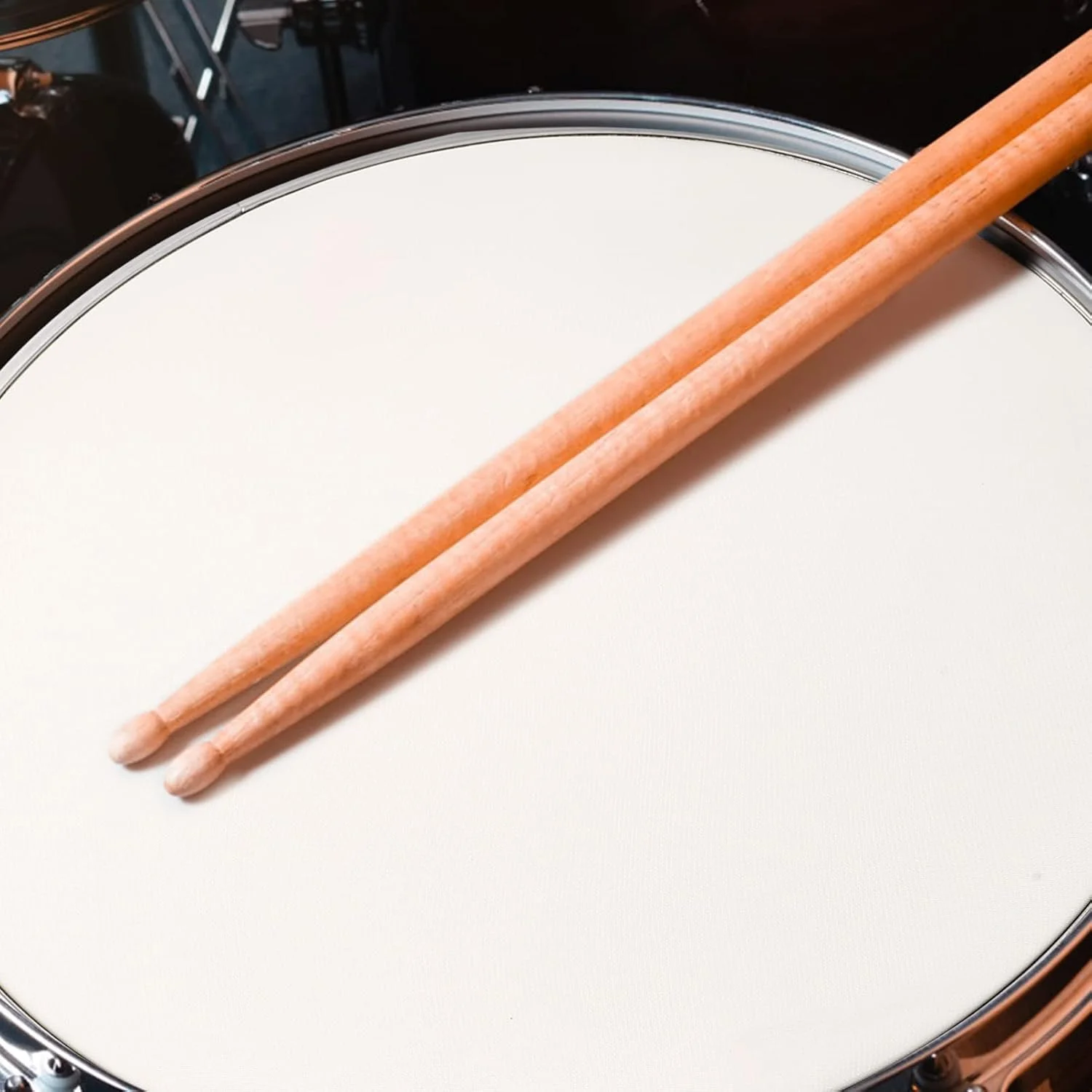 پوست درام توری دولایه سفید 10 اینچی، جایگزینی برای سازهای کوبه ای، پوست درام بی صدا برای تمرین و اجرا