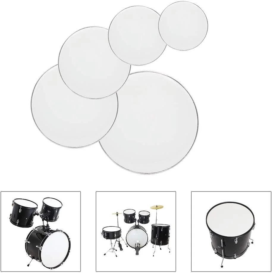 پوسته‌های درام gt4 (22 اینچ، 16 اینچ، 14 اینچ، 13 اینچ، 12 اینچ) سفید