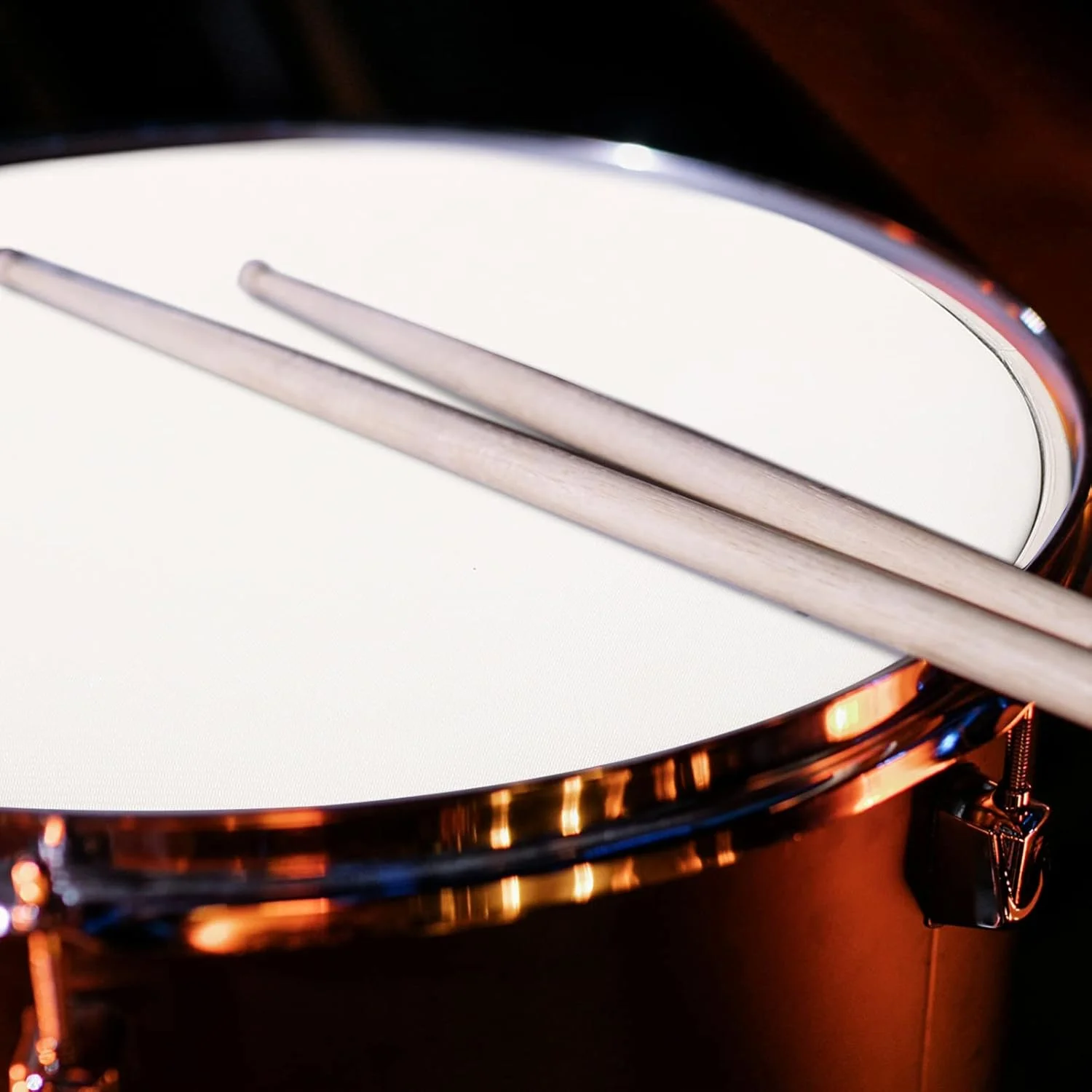 پوست درام توری دولایه سفید 10 اینچی، جایگزینی برای سازهای کوبه ای، پوست درام بی صدا برای تمرین و اجرا