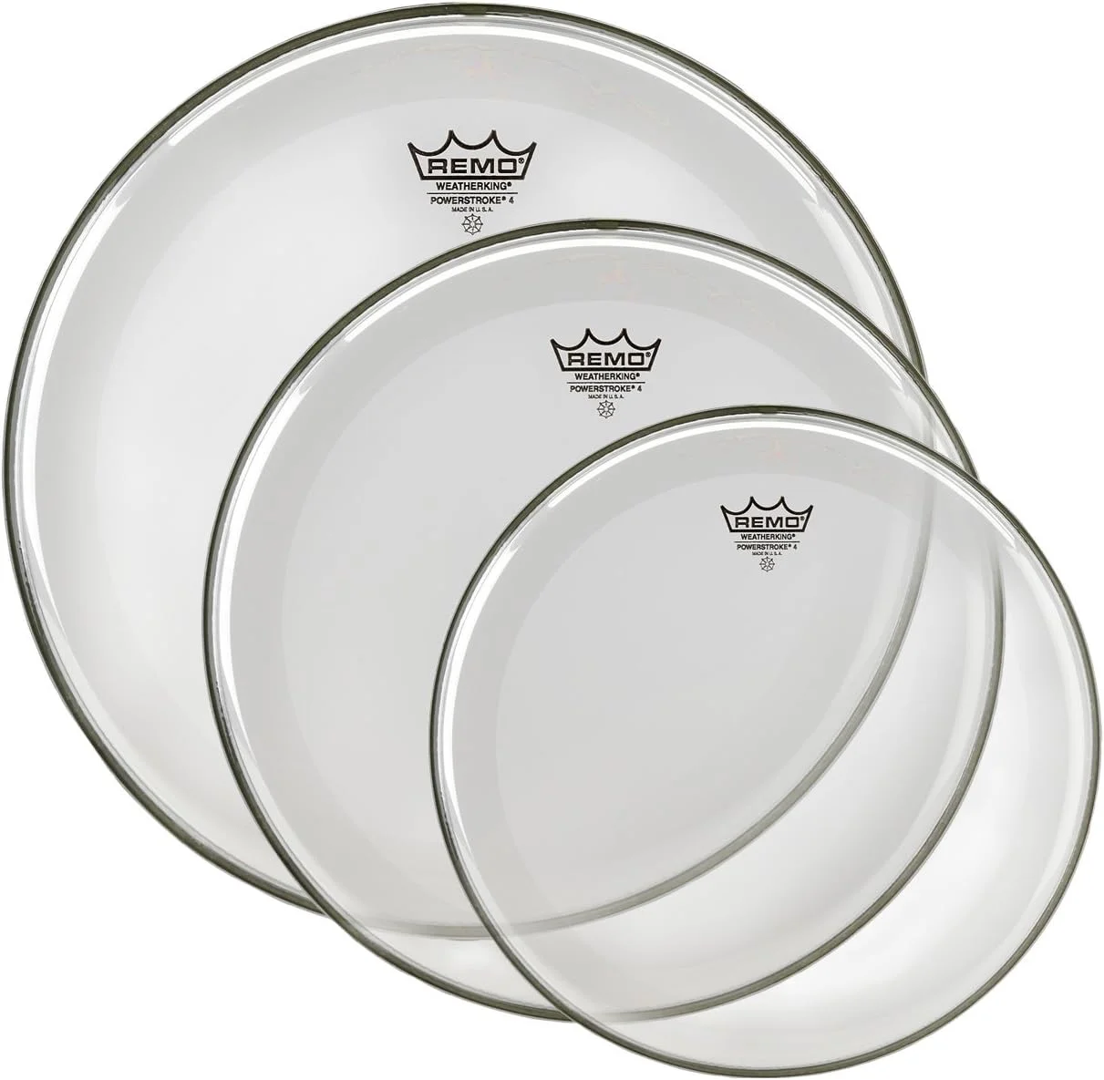 پک پوست طبل شفاف Remo Powerstroke P4