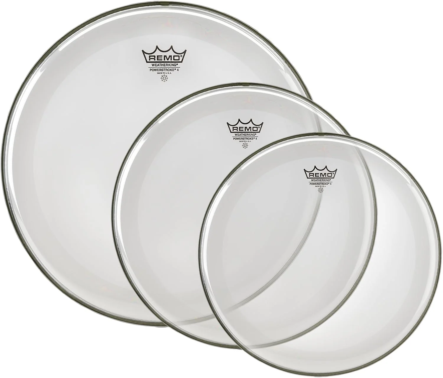 پک پوست طبل شفاف Remo Powerstroke P4