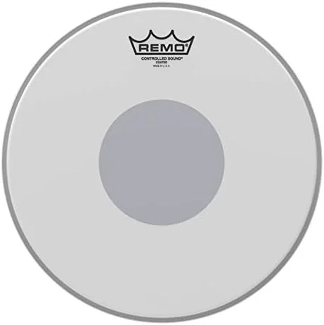 پوست درام رِمو Controlled Sound با نقطه مشکی پوششدار - نقطه مشکی زیرین، ۱۲ اینچ پوست درام رِمو Controlled Sound با نقطه مشکی پوششدار - نقطه مشکی زیرین، ۱۲ اینچ