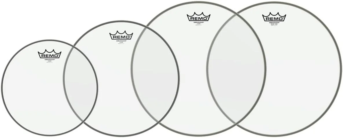 پک پوست طبل شفاف Remo Ambassador