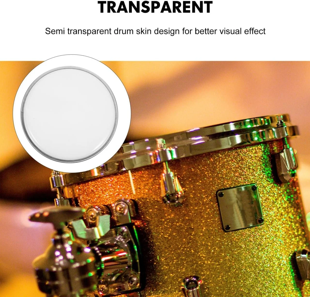 پوست درام جاز Vaguelly، سر جایگزین پرکاشن، فیلم پلی استر سبک وزن و با کیفیت برای اسنر و درام های دستی