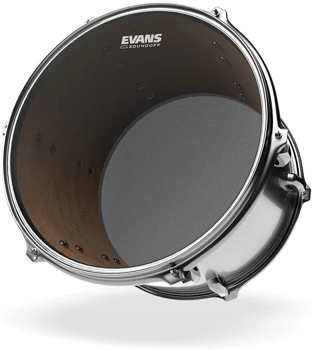 پوست درام Evans dB Zero - دارای توری ShockWeave تک لایه - پوست درام کم صدا - سایز 12 اینچ