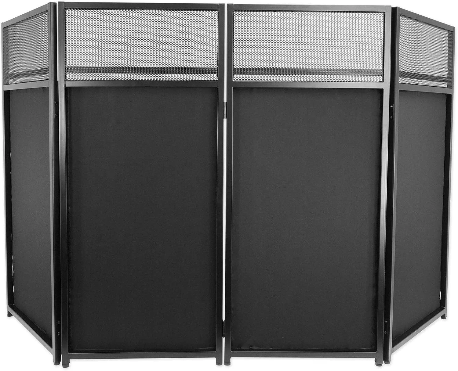 غرفه دی‌جی رویداد Rockville ROCKBOOTH با میز 39.5" x 20"، میز جداشدنی، پارچه‌های مشکی/سفید، کیف حمل، برای دی‌جی‌های سیار و متخصصان رویداد