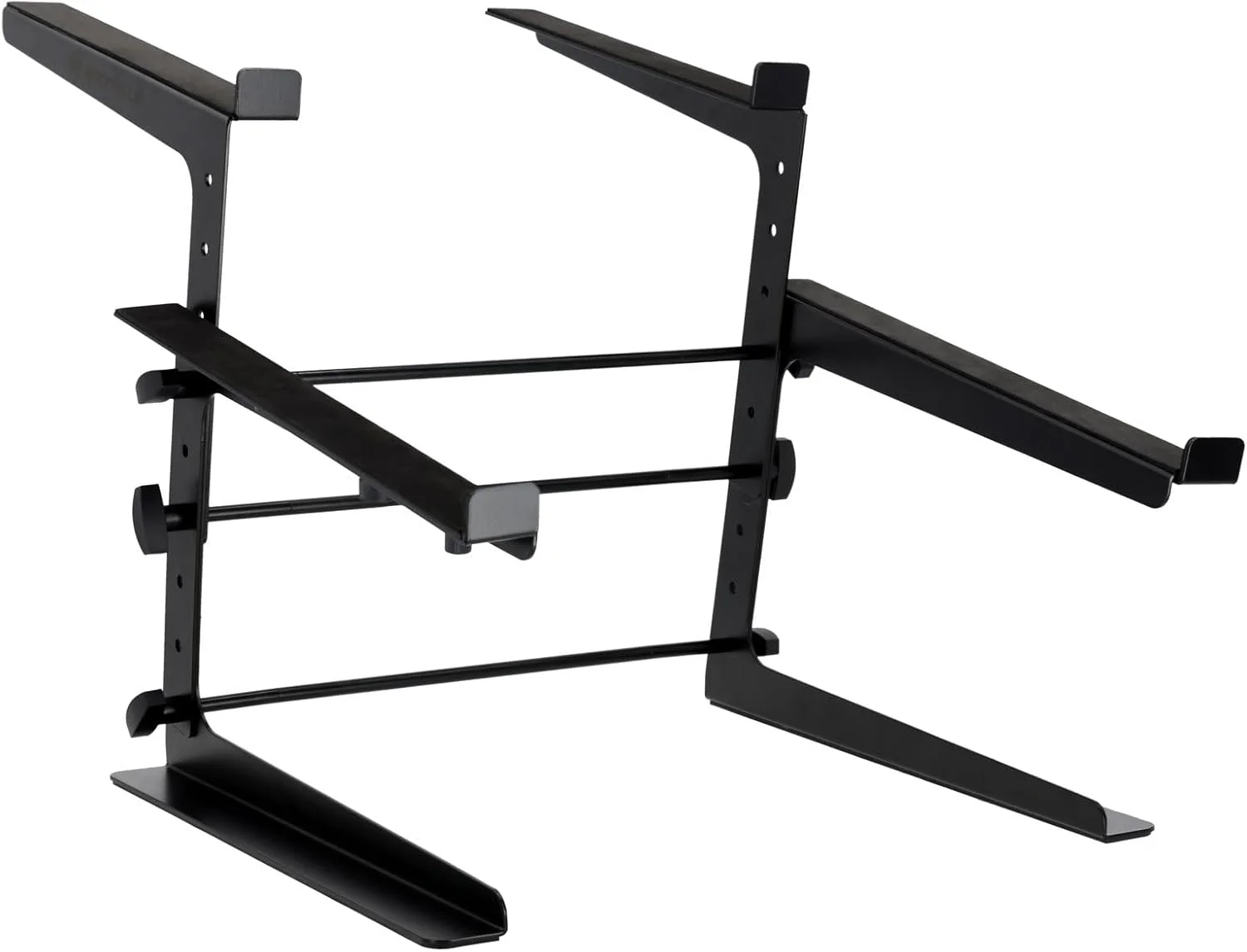 پایه قابل تنظیم دو طبقه Rockville Rock2d2 برای کنترلر DJ، میدی کیبورد و لپ تاپ