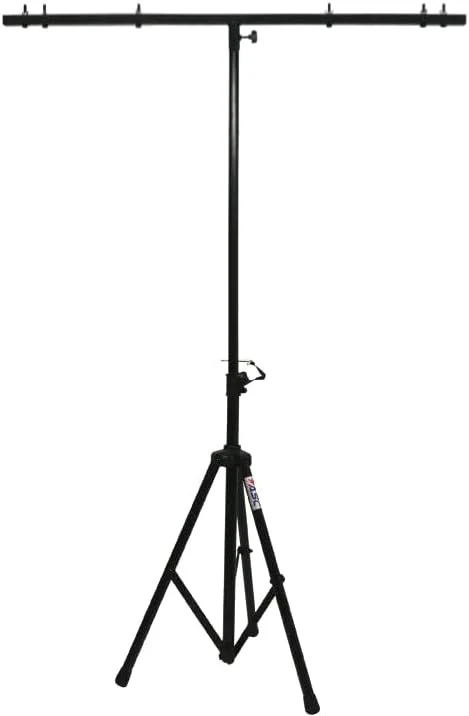 پایه نورپردازی قابل حمل DJ مدل American Sound Connection ASC Pro Audio، ارتفاع 1.8 متر، میله T شکل چند منظوره، سه پایه قابل حمل