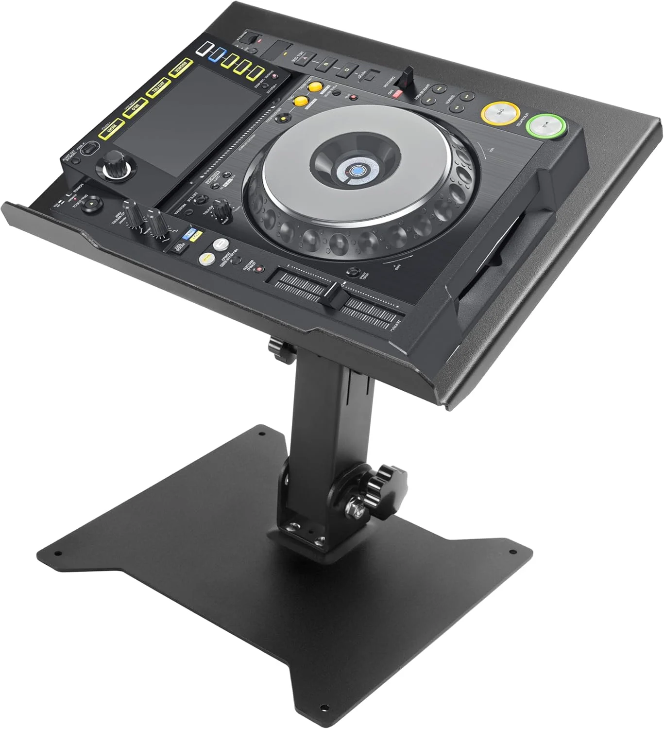 میز DJ تاشو HECASA، میز DJ قابل تنظیم برای میکسر و کنترلر، ارتفاع 91 سانتی متر، تجهیزات صوتی، ایستگاه کاری، استفاده خانگی، فولاد سنگین