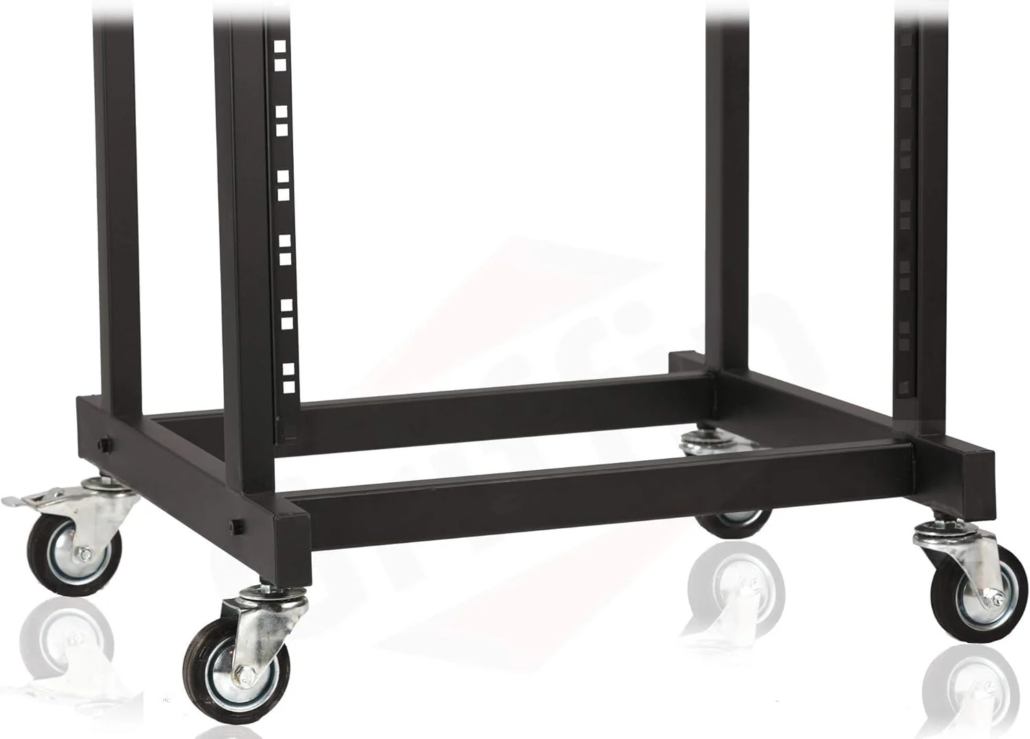 پایه رکمونت چرخ دار GRIFFIN با سکوی میکسر بالا 25U (سری Studio-XPRO Steel) – استند سیار تجهیزات موسیقی – نمایشگر تجهیزات صوتی استیج صدا برای آمپلی فایر و افکت