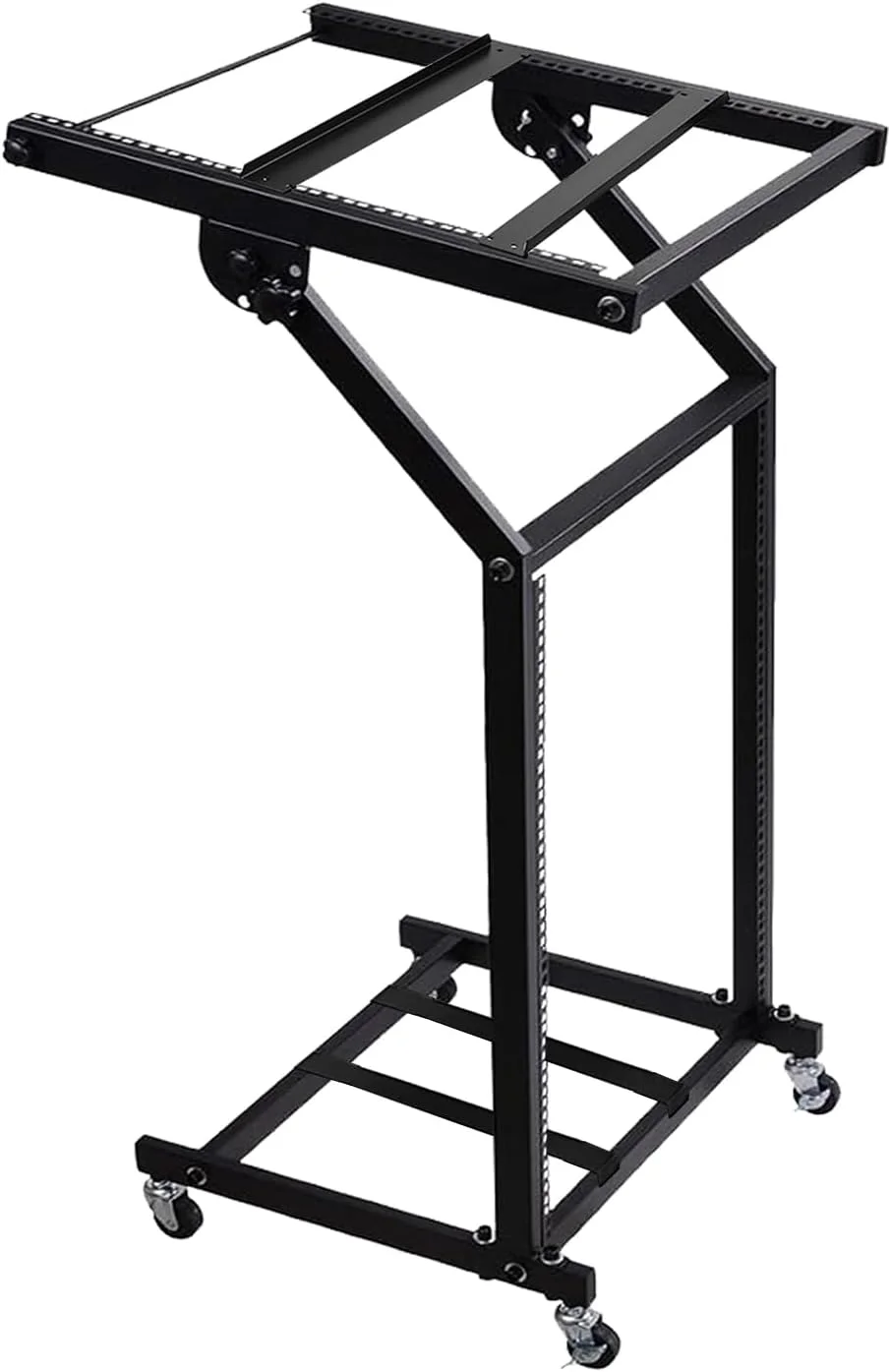 پایه استودیویی قابل تنظیم میکسر DJ حرفه ای 12U با چرخ - RACK STAND 12U