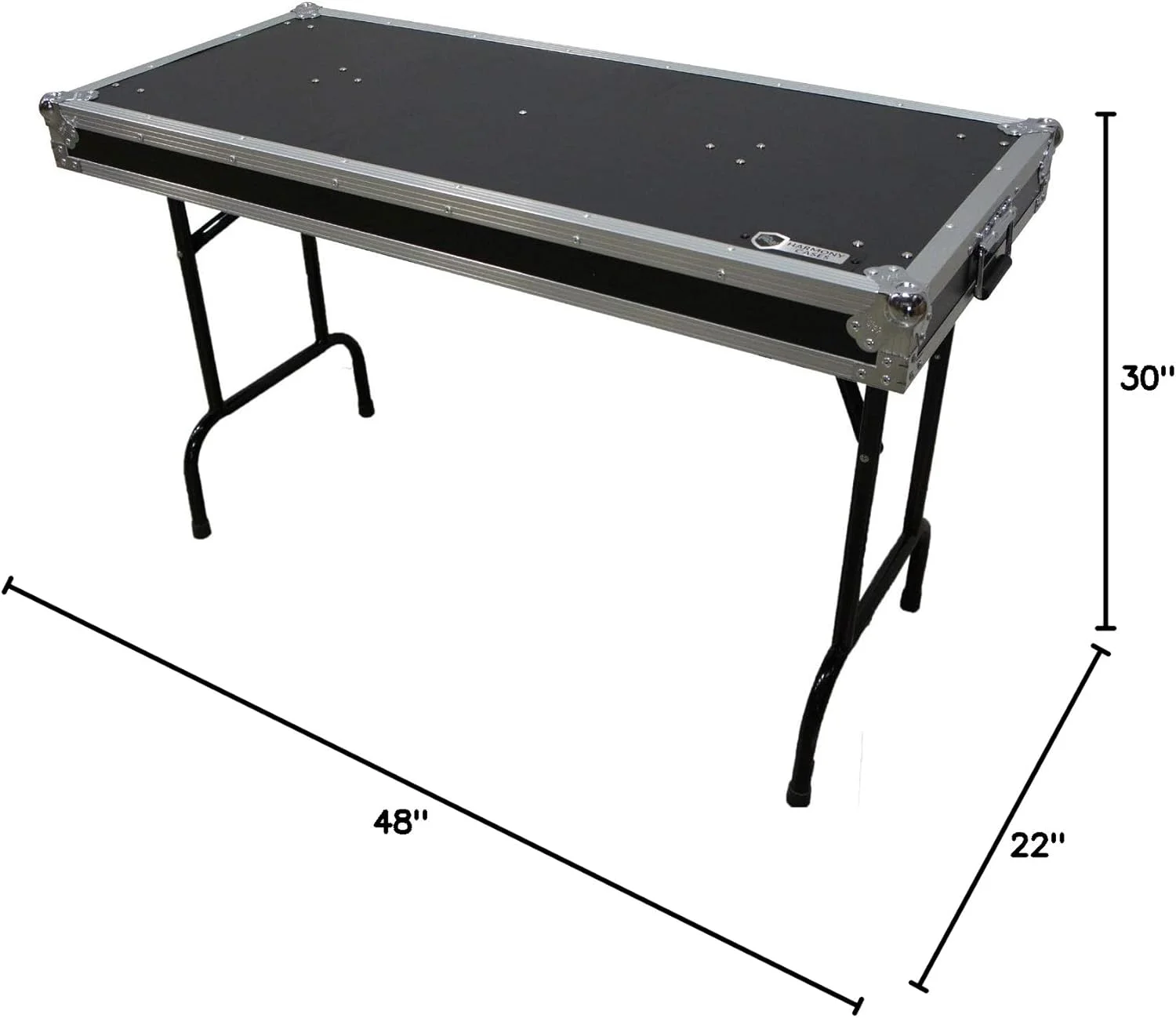 میز کار قابل حمل دی جی هارمونی آدیو، عرض 122 سانتی متر، ارتفاع 76 سانتی متر، نصب سریع