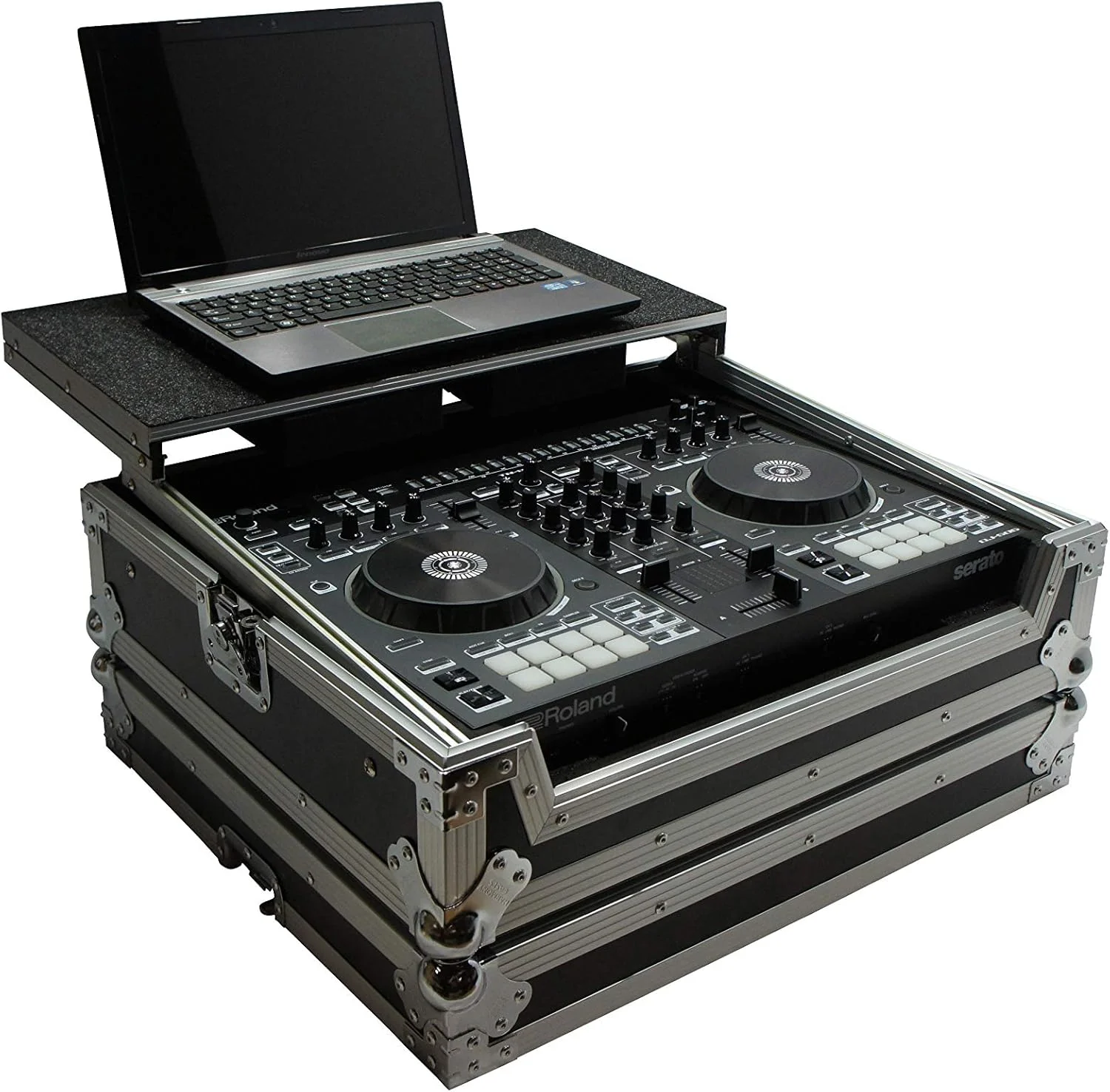 کیف سفارشی DJ Harmony Audio HCDJ505LT Flight Glide Laptop Stand سازگار با Roland DJ-505 (جدید)
