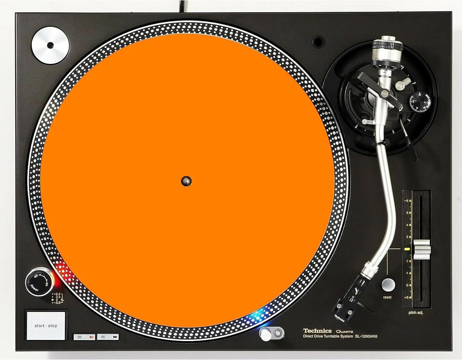 پد لغزنده گرامافون ۱۲ اینچی طرح تیم نارنجی DJ، مناسب برای یادگاری های وینیل