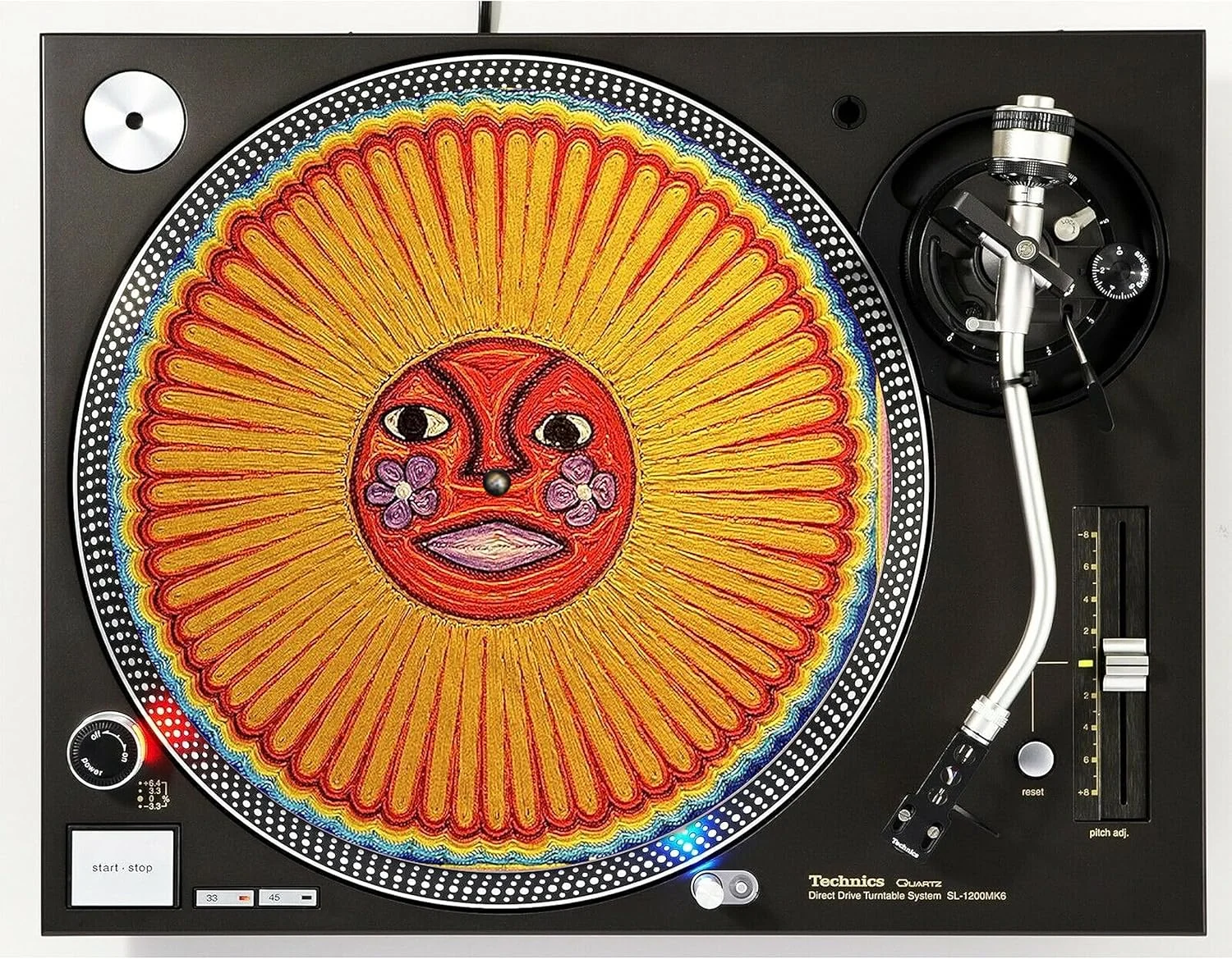 پد لغزنده گرامافون DJ Sun #3 Scratch Pad 1200، سایز 12 اینچ