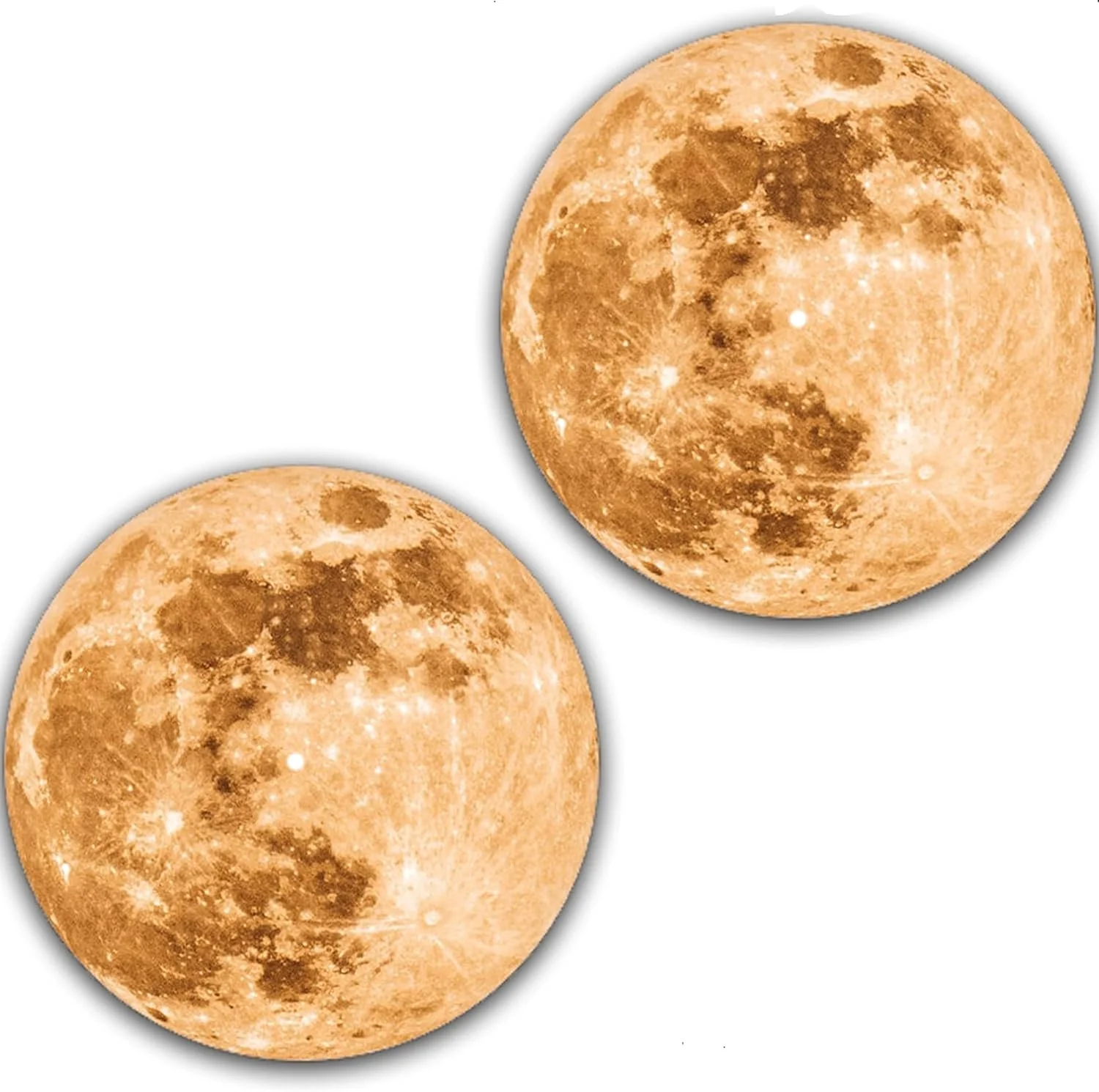 پد لغزنده گرامافون طرح ماه درخشان، مناسب برای وینیل ۱۲ اینچی، پد صفحه گردان دی‌جی، بسته دو عددی