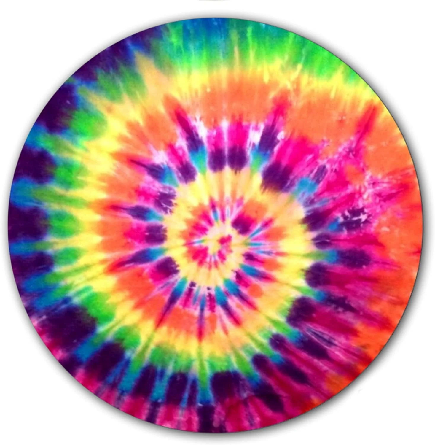 پد لغزنده وینیل DJ Tye Dye K1 Tie Dye Scratch Pad، 7 اینچی، پد گردان قابل حمل DJ Platter Pad x1
