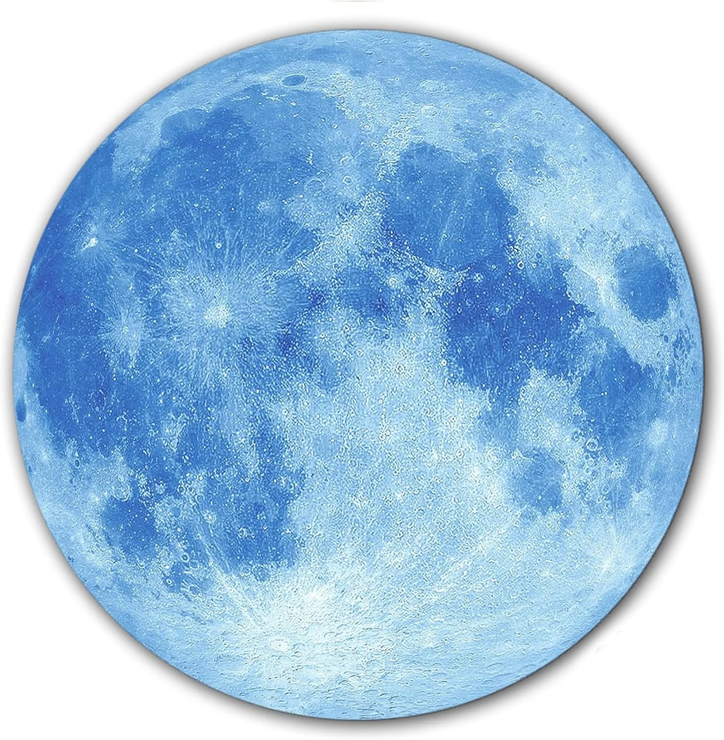 پد لغزنده گرامافون DJ Blue Moon Lunar Scratch Pad، مناسب برای گرام های وینیل ۷ اینچی، قابل حمل، پد صفحه گردان DJ، تک عدد