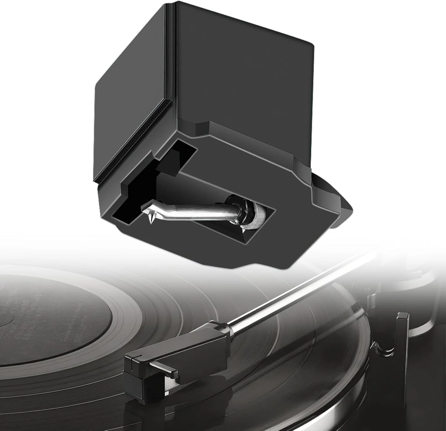 سوزن الماس جایگزین ATN3600L، سازگار با گرامافون های Audio-Technica AT-LP60X، AT-LP60XBT و AT-LP60XBT-USB (مشکی)